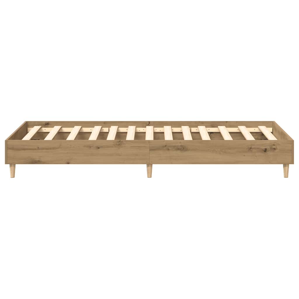 Rám Postele Bez Matrace Artisan Dub 90X190Cm Dřevěné Konstrukce
