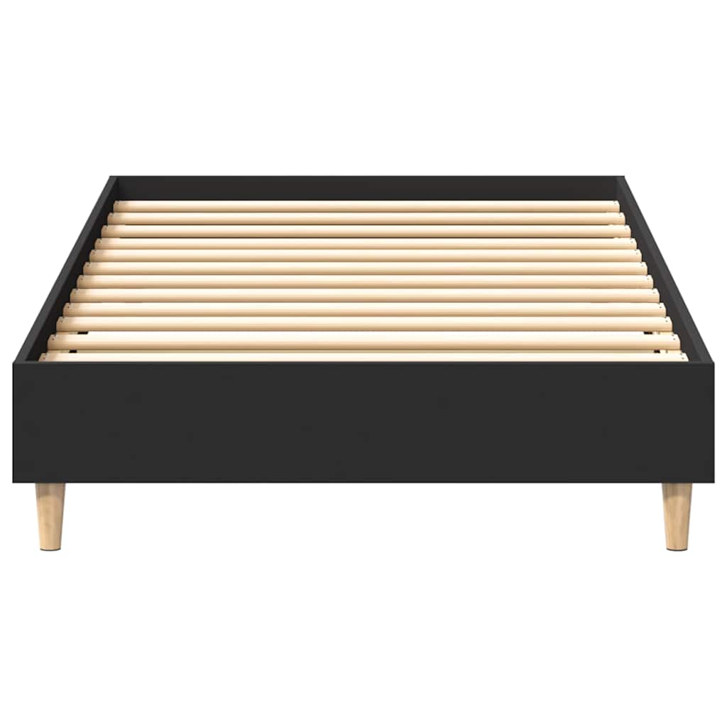 Rám Postele Bez Matrace Černý 75X190 Cm Technické Dřevo