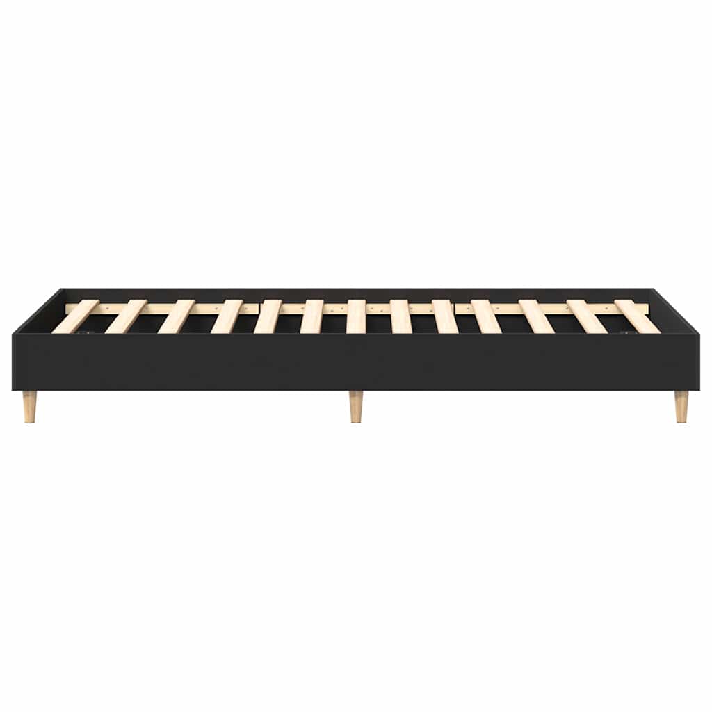 Rám Postele Bez Matrace Černý 75X190 Cm Technické Dřevo