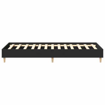 Rám Postele Bez Matrace Černý 75X190 Cm Technické Dřevo