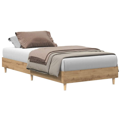 Rám Postele Bez Matrace Artisan Dub 75X190Cm Dřevěné Konstrukce