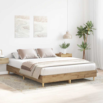 Rám Postele Bez Matrace Artisan Dub 75X190Cm Dřevěné Konstrukce