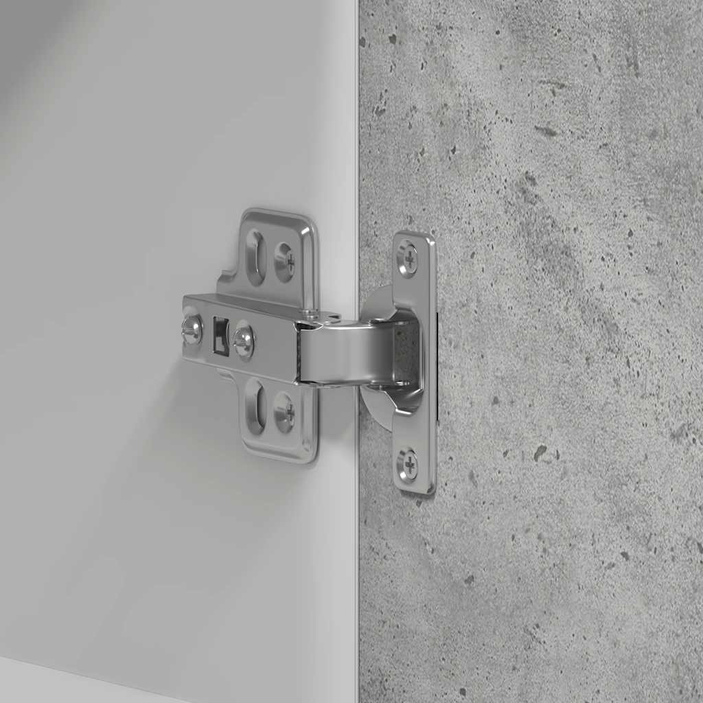 Skříňka Na Zeď Do Kuchyně Betonová Šedá 60X31X60 Cm Pozinkovaná Ocel