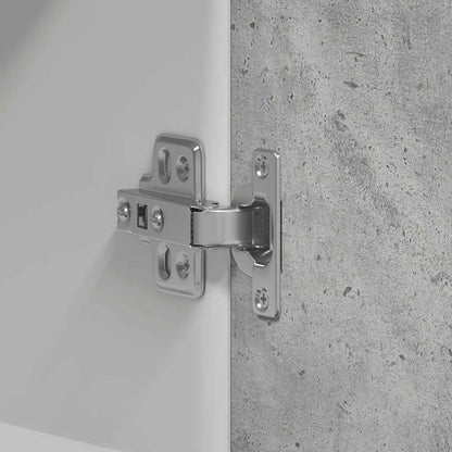 Skříňka Na Zeď Do Kuchyně Betonová Šedá 60X31X60 Cm Pozinkovaná Ocel