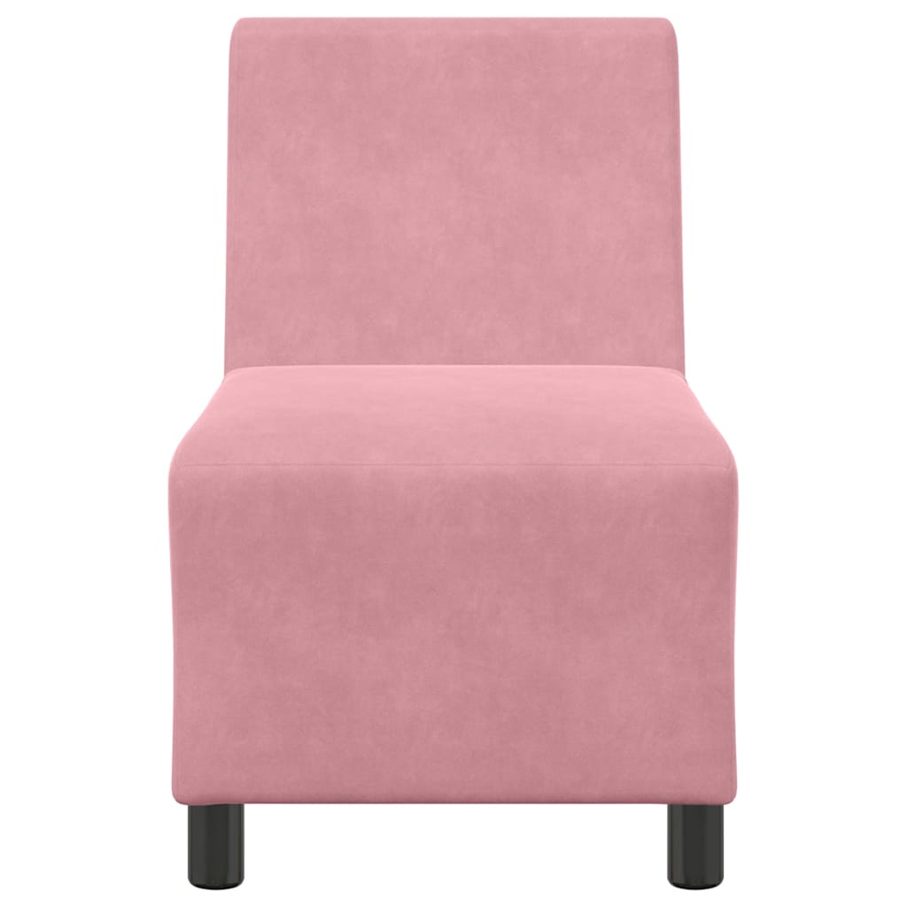 Modulární Pohovka Bez Područek 55 Cm Sametová