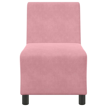 Modulární Pohovka Bez Područek 55 Cm Sametová