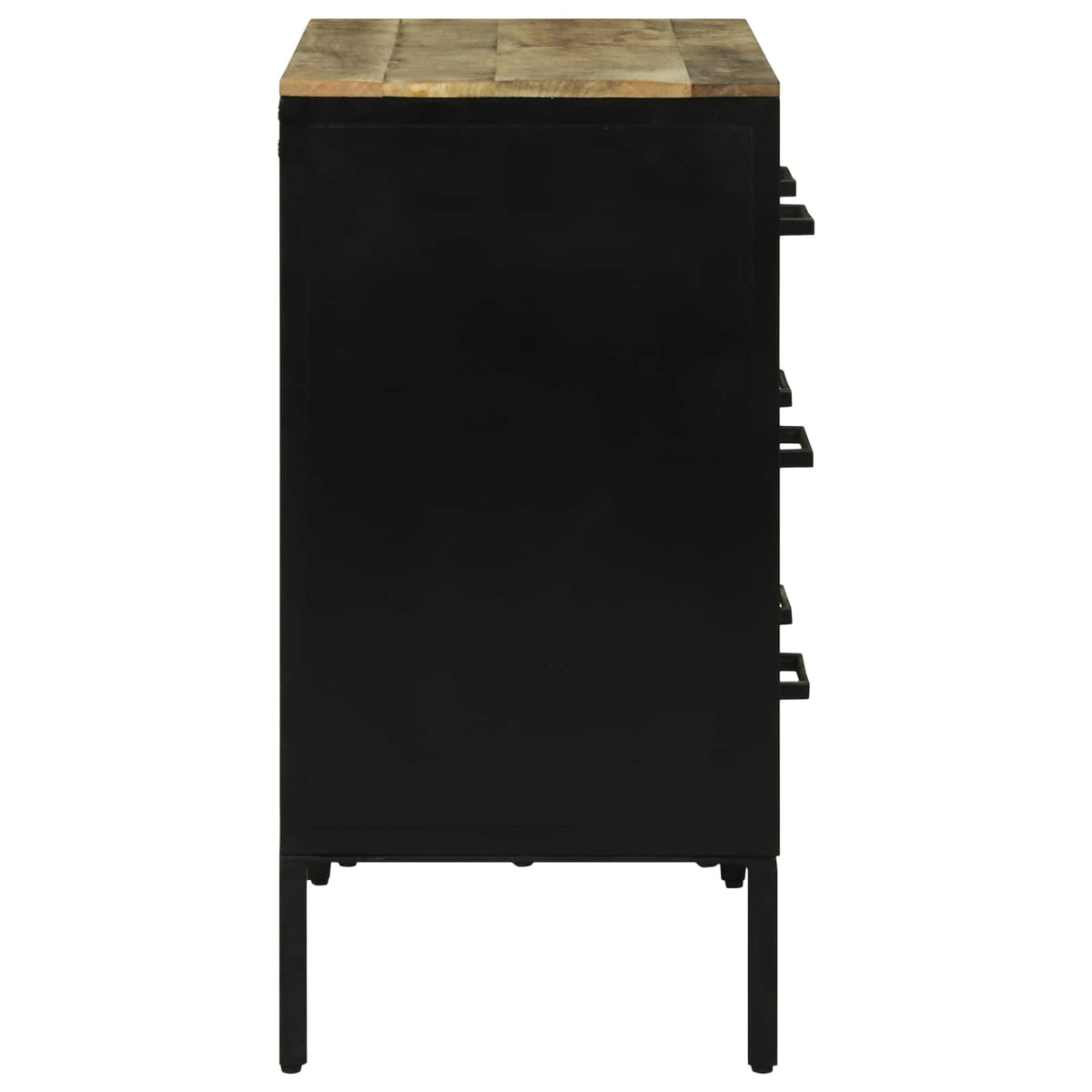 Konzole 70 X 35 X 70 Cm Hnědá Masivní Hrubé Mangovníkové Dřevo