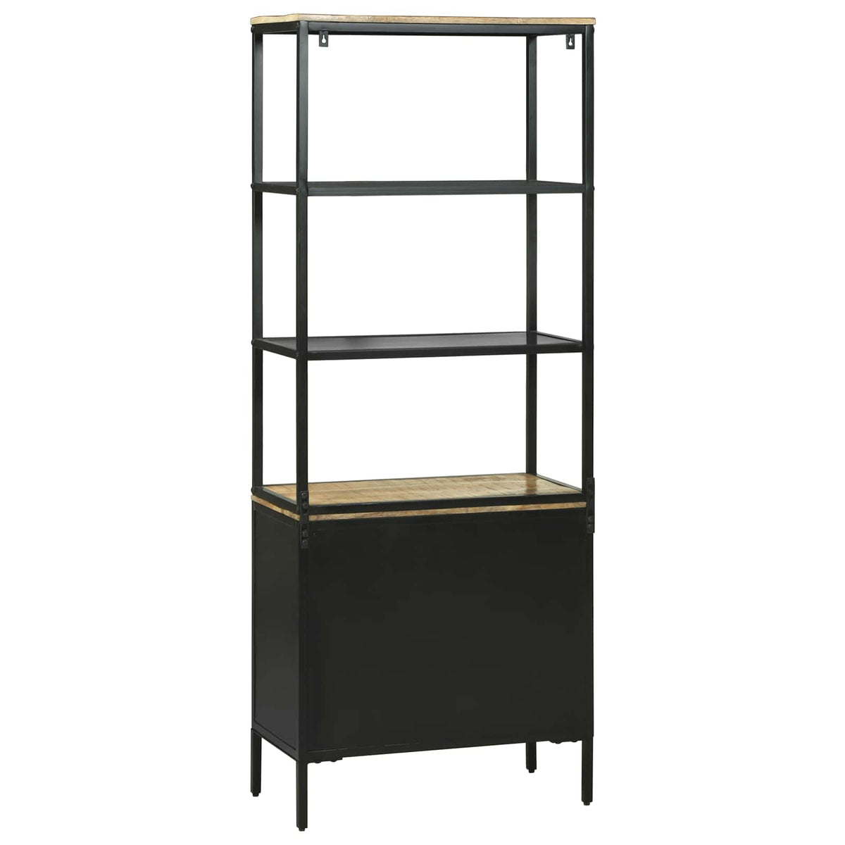 Vysoký Bufet Hnědá 70 X 35 X 180 Cm Masivní Mangové Dřevo