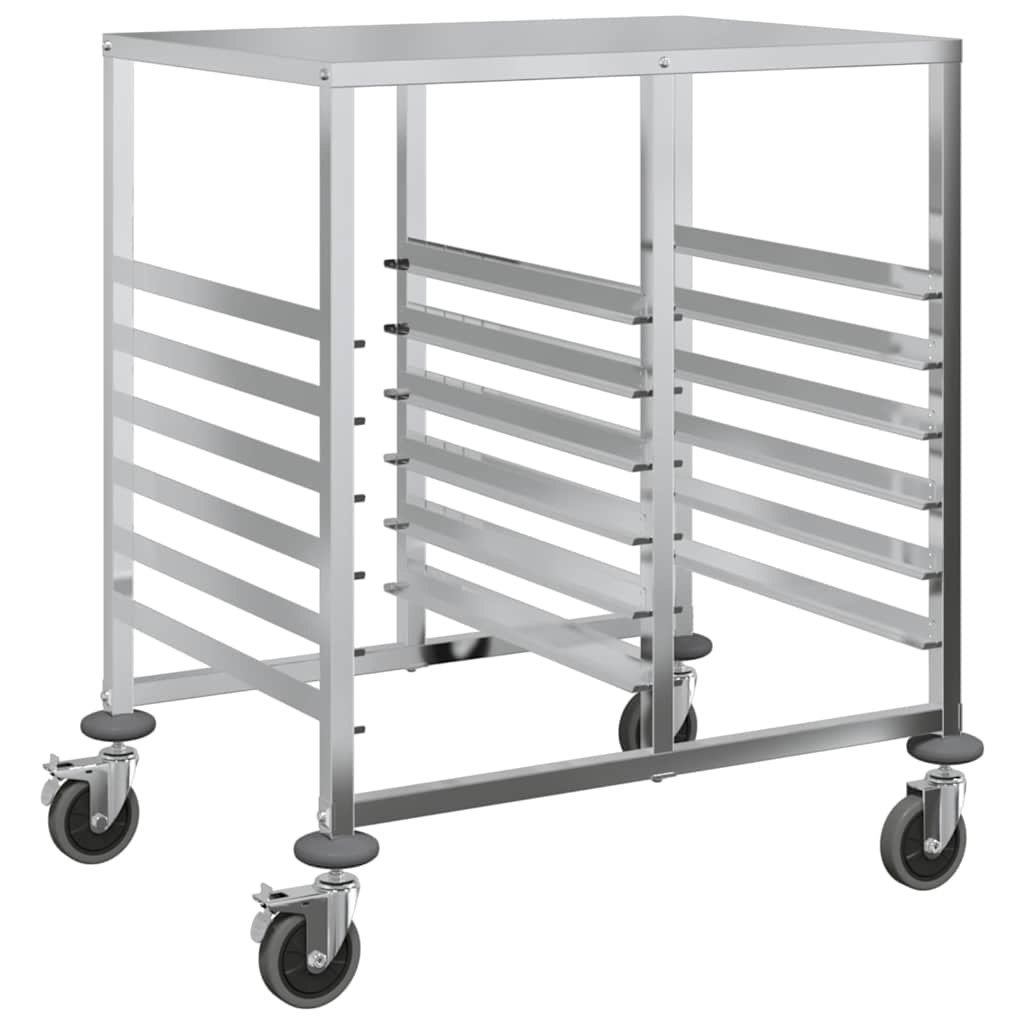 Vozík Na Zásobníky S 12 Gn Kontejnery 75X55X87 Cm Nerezová Ocel