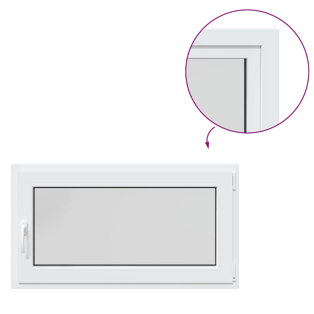 Sklepní Okno Risor 110X50 Cm Sklopné&Otočné Din Pravé Bílé