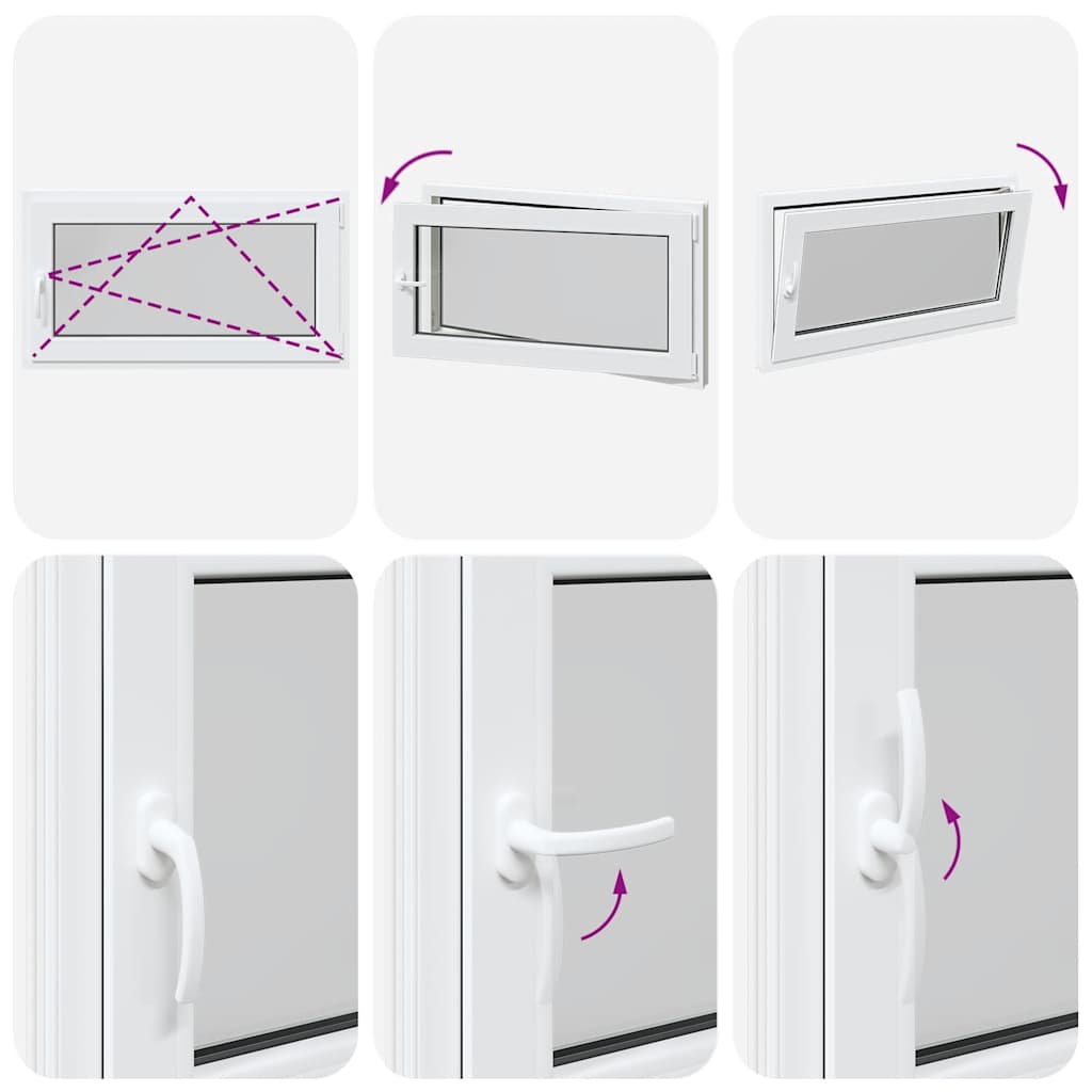 Sklepní Okno Risor 110X50 Cm Sklopné&Otočné Din Pravé Bílé