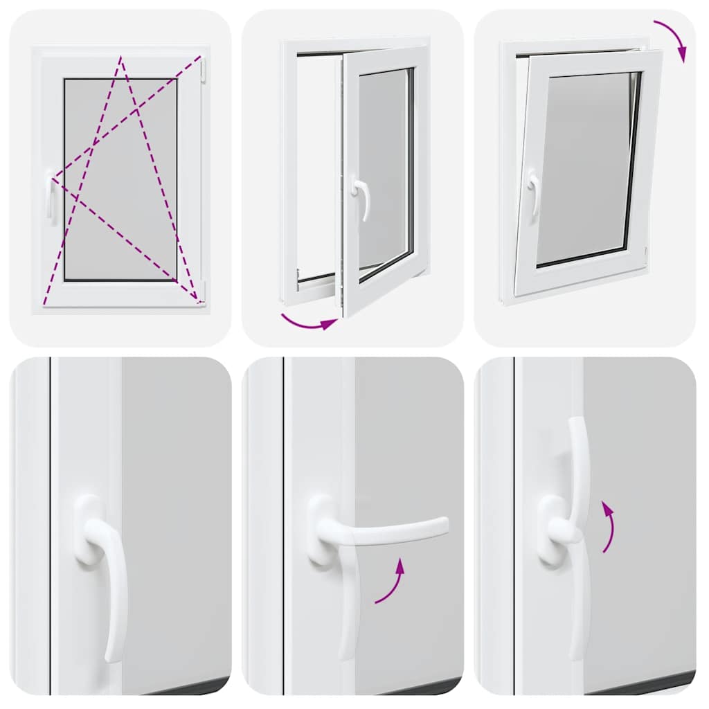 Sklepní Okno "Risor" 60X90 Cm Sklopné&Otočné Din Pravé Bílé