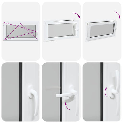 Sklepní Okno Risor 110X50 Cm Sklopné&Otočné Din Levé Bílé