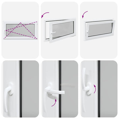 Sklepní Okno Risor 110X60 Cm Sklopné&Otočné Din Pravé Bílé