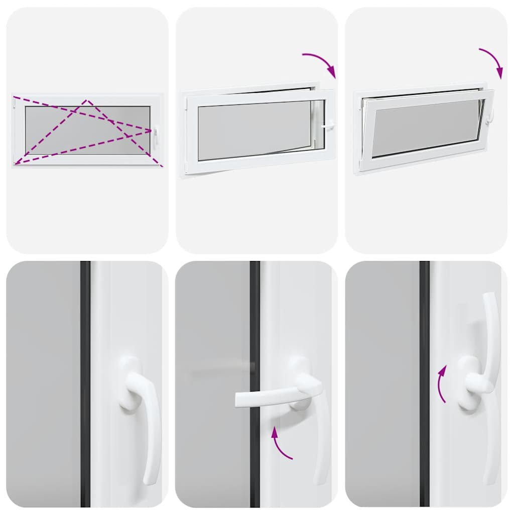 Sklepní Okno Risor 120X60 Cm Sklopné&Otočné Din Levé Bílé