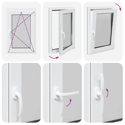 Sklepní Okno 60X80 Cm Výklopné&Otočné Din Pravé Antracitové Dub Sonoma