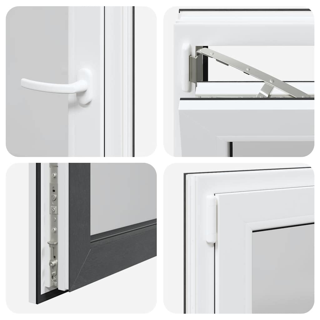 Sklepní Okno Risor 60X90 Cm Sklopné&Otočné Din Levé Antracitové