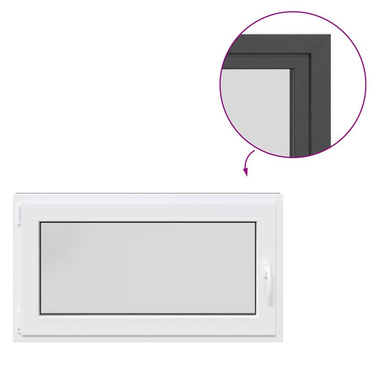 Sklepní Okno Risor 110X60Cm Sklopné&Otočné Din Levé Antracitové