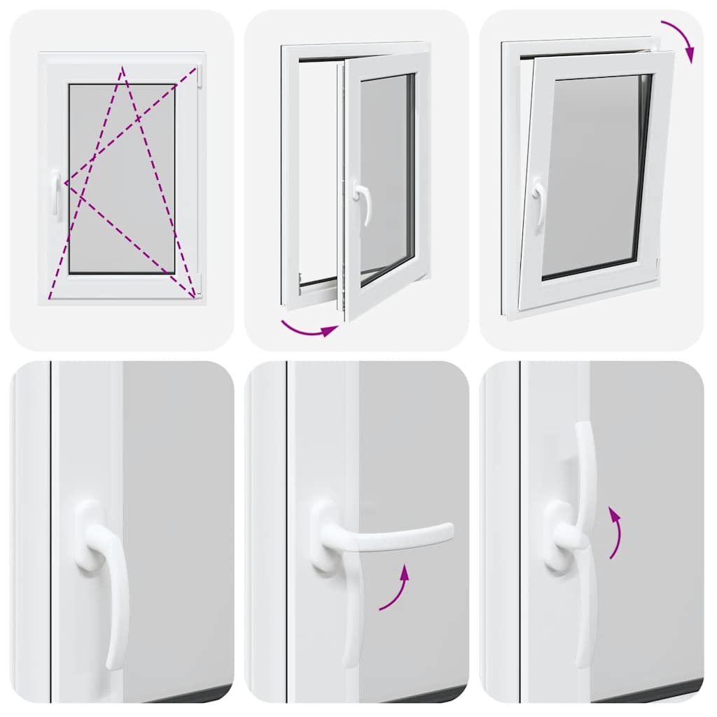 Sklepní Okno 60X80 Cm Výklopné&Otočné Din Pravé Antracitové