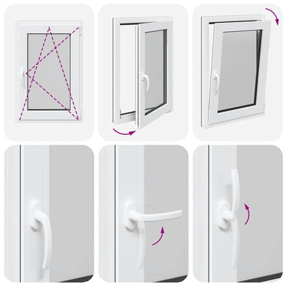 Sklepní Okno 60X80 Cm Výklopné&Otočné Din Pravé Antracitové