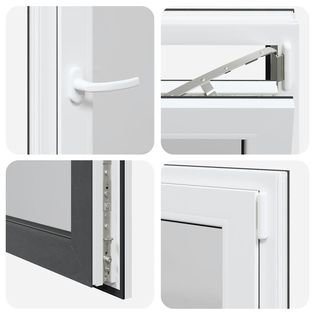 Sklepní Okno 60X80 Cm Výklopné&Otočné Din Pravé Antracitové