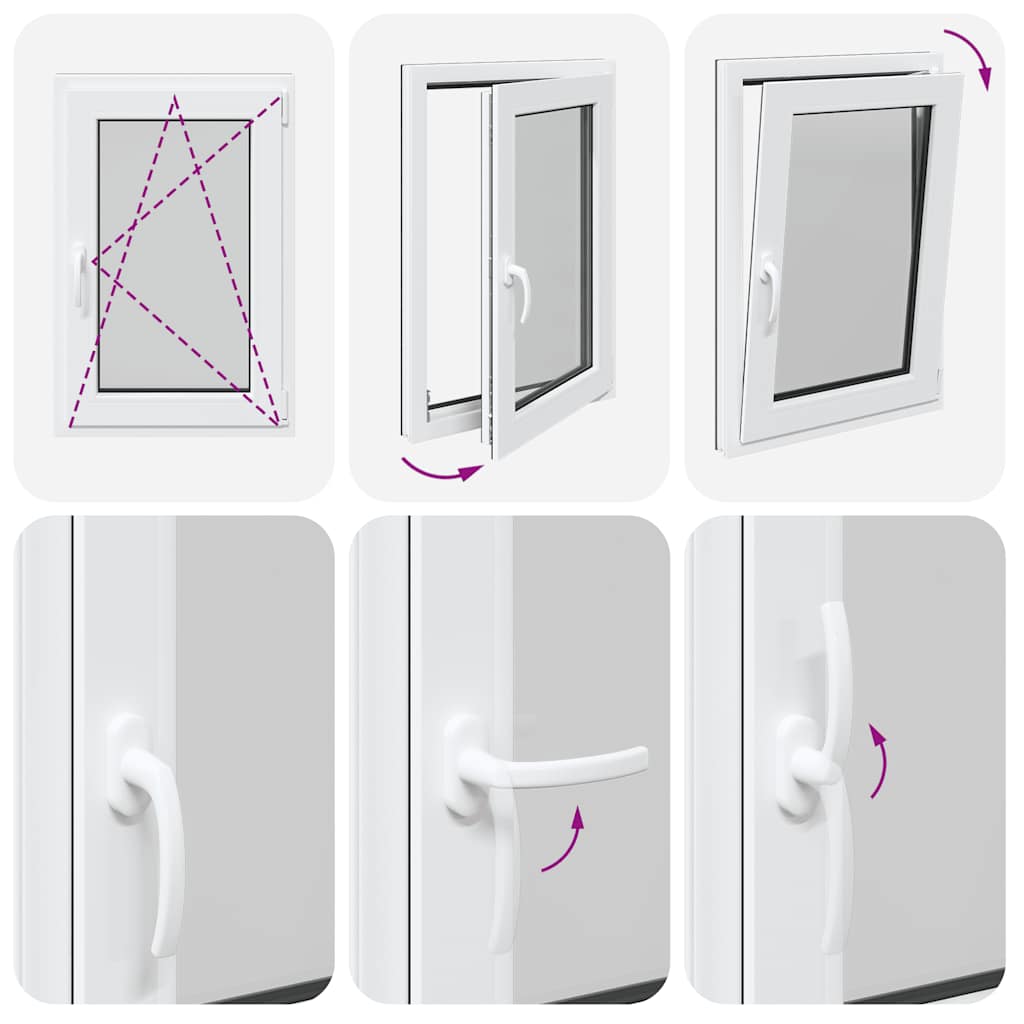 Sklepní Okno 60X90 Cm Výklopné&Otočné Din Pravé Antracitové