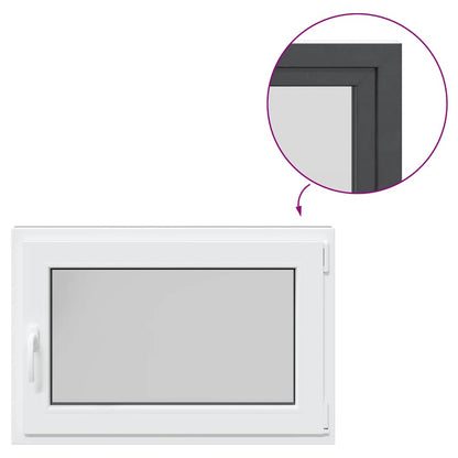 Sklepní Okno 90X60 Cm Výklopné&Otočné Din Pravé Antracitové