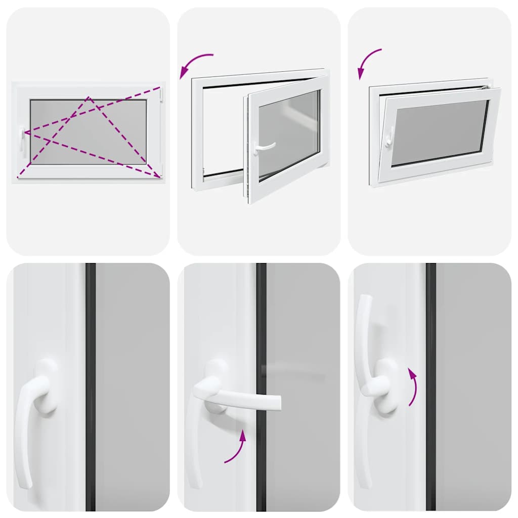 Sklepní Okno 90X60 Cm Výklopné&Otočné Din Pravé Antracitové