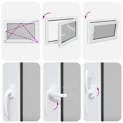 Sklepní Okno 90X60 Cm Výklopné&Otočné Din Pravé Antracitové