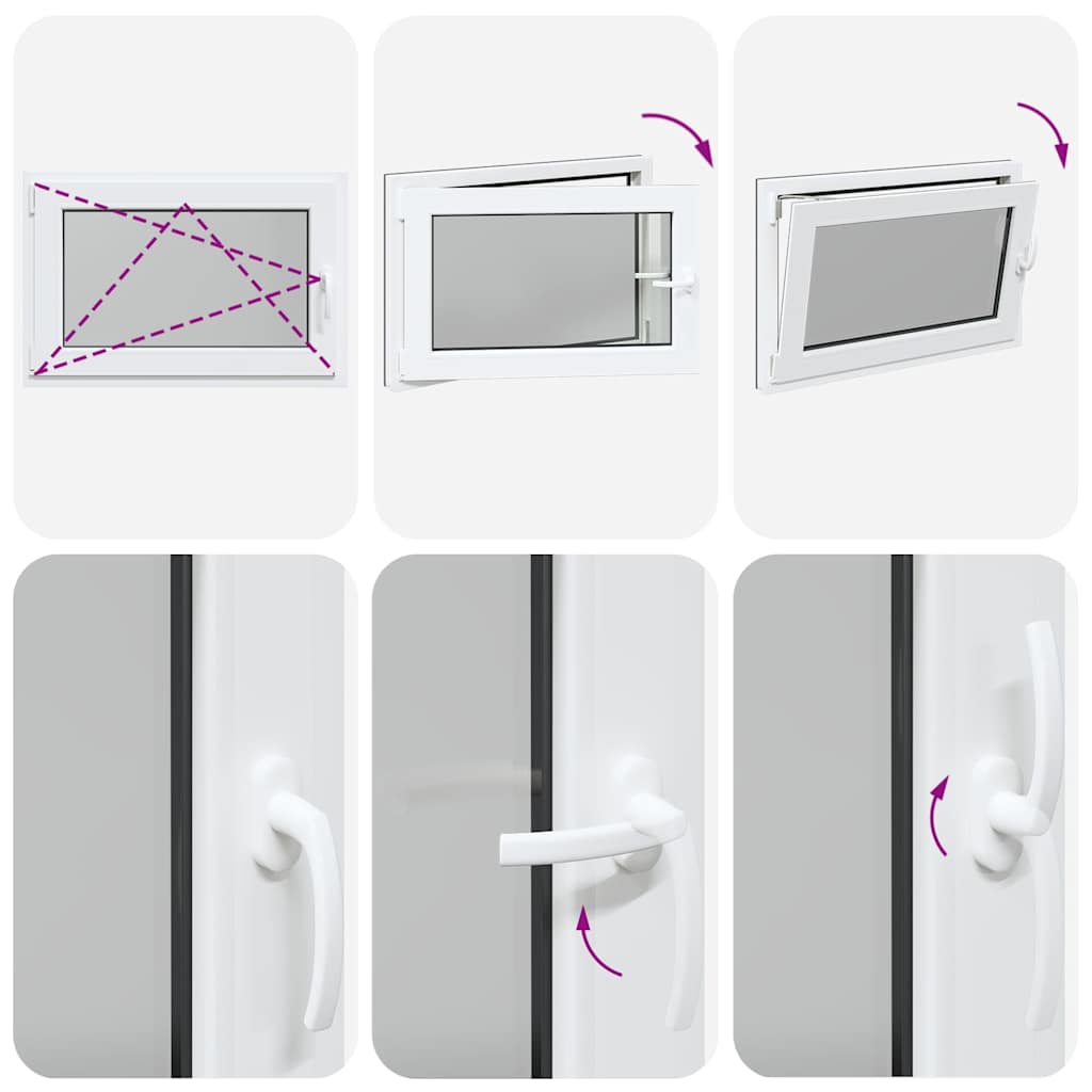 Sklepní Okno 90X60 Cm Výklopné&Otočné Din Levé Antracitové