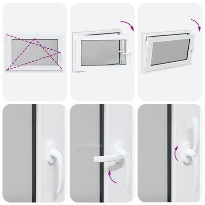 Sklepní Okno 90X60 Cm Výklopné&Otočné Din Levé Antracitové