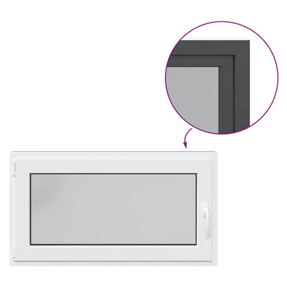 Sklepní Okno Risor 110X60Cm Sklopné&Otočné Din Levé Antracitové