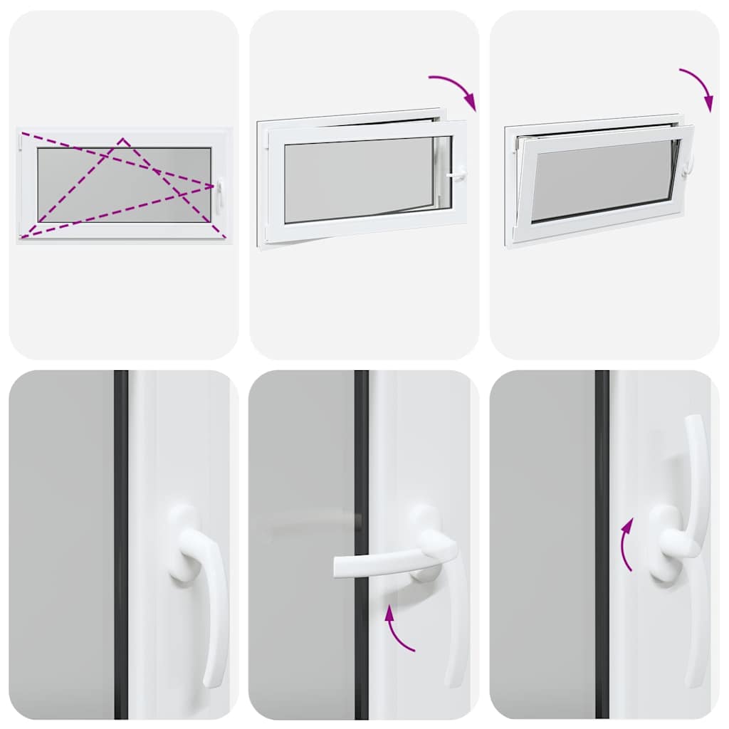 Sklepní Okno Risor 110X60Cm Sklopné&Otočné Din Levé Antracitové