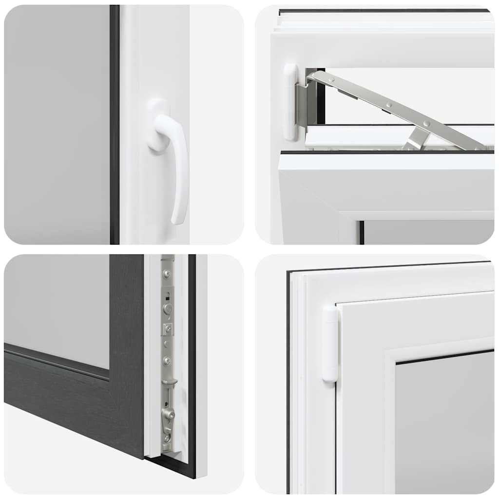 Sklepní Okno Risor 110X60Cm Sklopné&Otočné Din Levé Antracitové