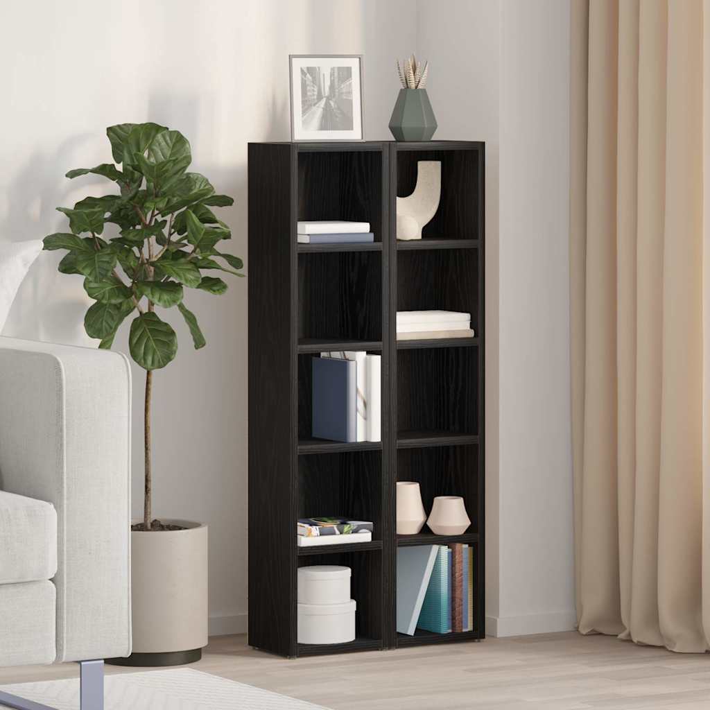 Skříňky Na Cd 2 Ks Betonově Šedé 21 X 16 X 93,5 Cm Dřevotříska