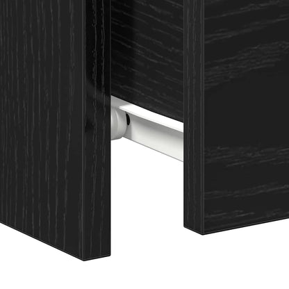 Noční Skříňka 2 Pcs Černý Dub 30 X 30 X 40 Cm Kompozitní Dřevo