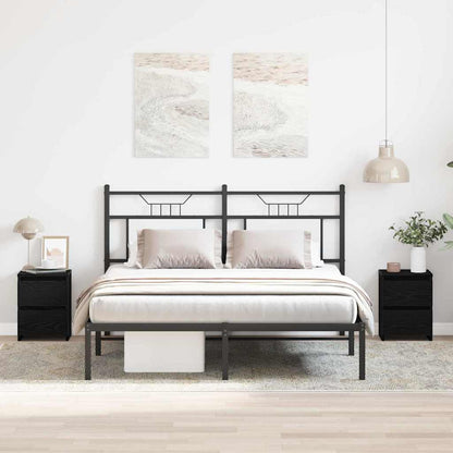 Noční Skříňka 2 Pcs Černý Dub 30 X 30 X 40 Cm Kompozitní Dřevo