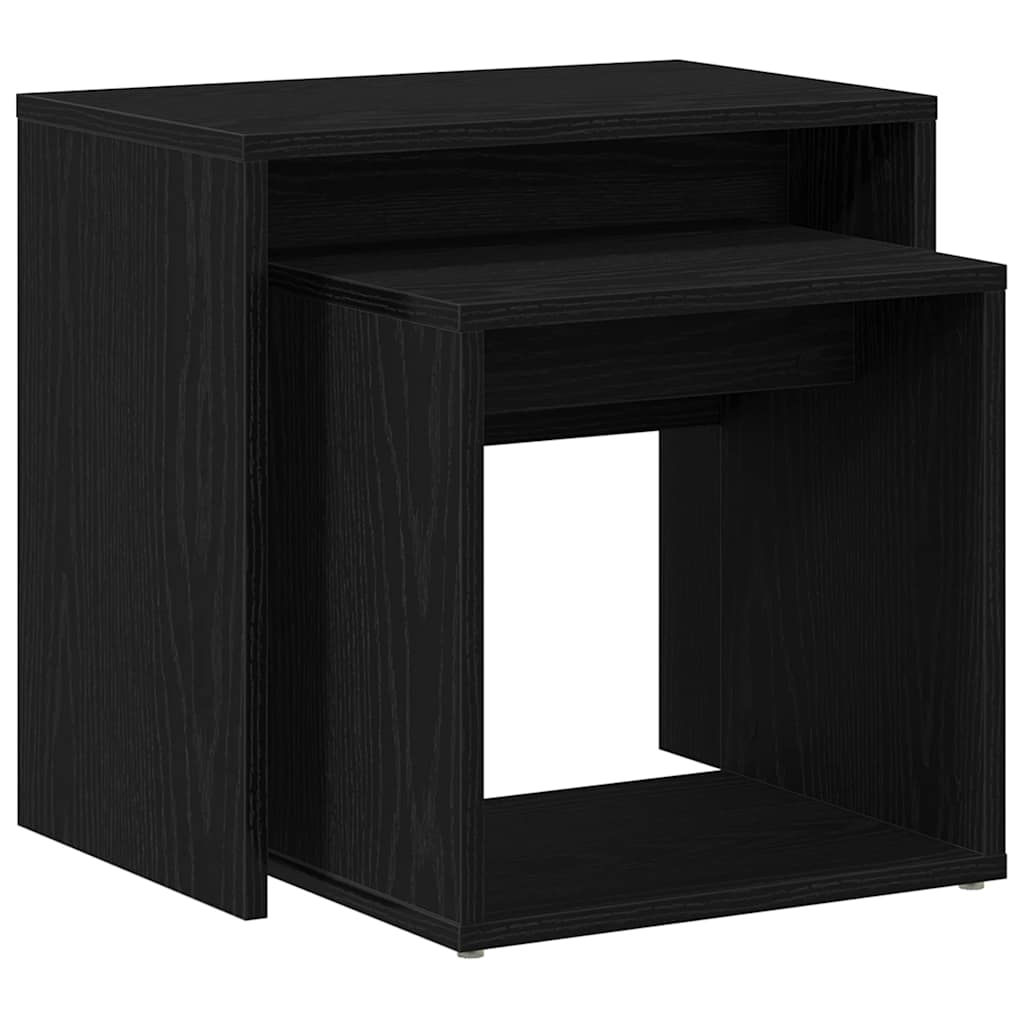 Konferenční Stolky 2 Ks Černý Dub Kompozitní Dřevo