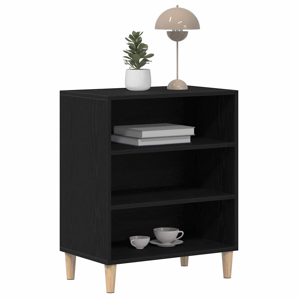 Servírovací Skříň Černý Dub 57 X 35 X 70 Cm Kompozitní Dřevo