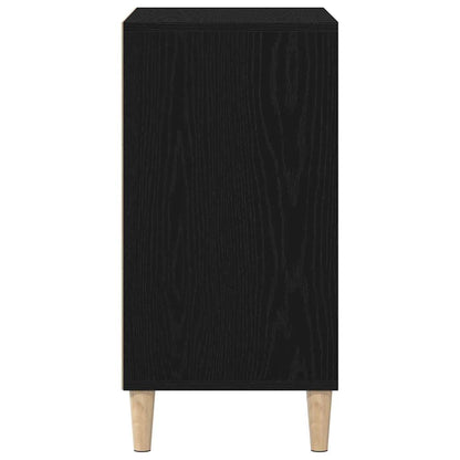 Servírovací Skříň Černý Dub 57 X 35 X 70 Cm Kompozitní Dřevo