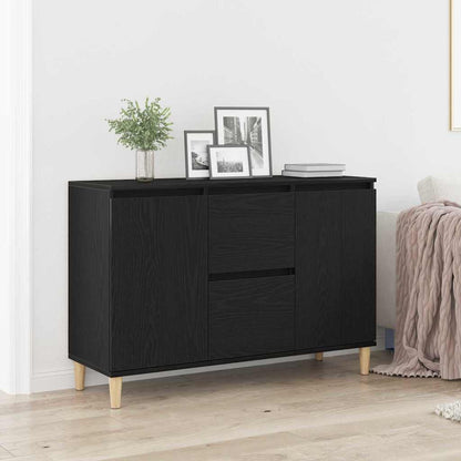Servírovací Skříň Černá 102 X 35 X 60 Cm Kompozitní Dřevo