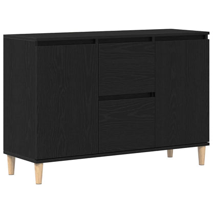 Servírovací Skříň Černá 102 X 35 X 60 Cm Kompozitní Dřevo