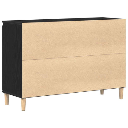Servírovací Skříň Černá 102 X 35 X 60 Cm Kompozitní Dřevo