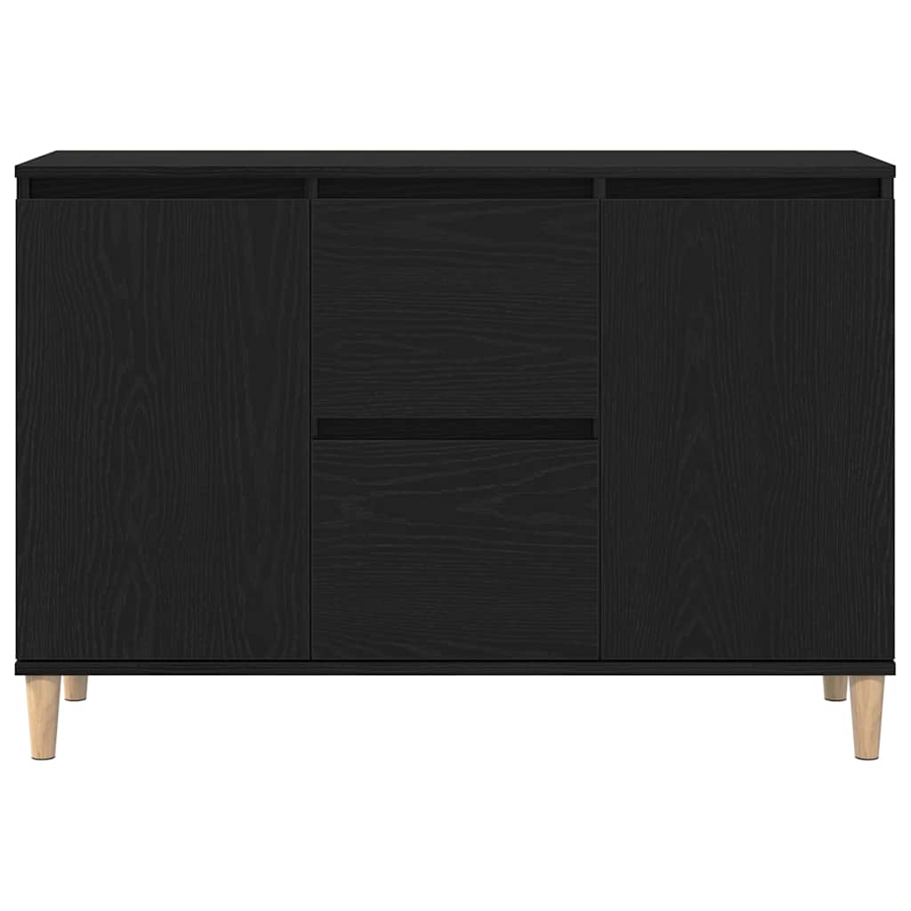 Servírovací Skříň Černá 102 X 35 X 60 Cm Kompozitní Dřevo