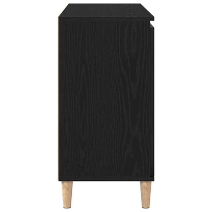 Servírovací Skříň Černá 102 X 35 X 60 Cm Kompozitní Dřevo