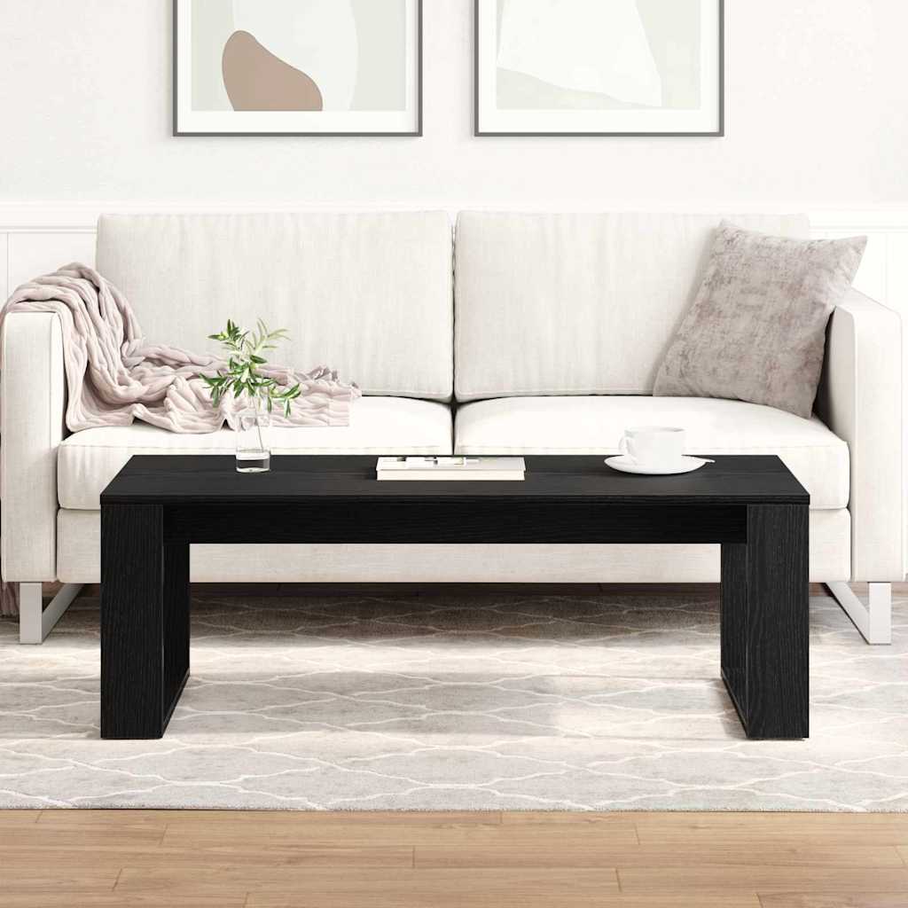 Konferenční Stolek Černý Dub 102 X 50 X 35 Cm Kompozitní Dřevo