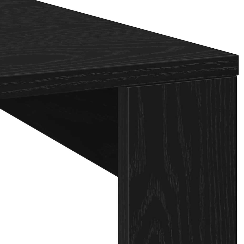 Konferenční Stolek Černý Dub 100 X 100 X 35 Cm Kompozitní Dřevo