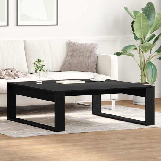 Konferenční Stolek Černý Dub 100 X 100 X 35 Cm Kompozitní Dřevo