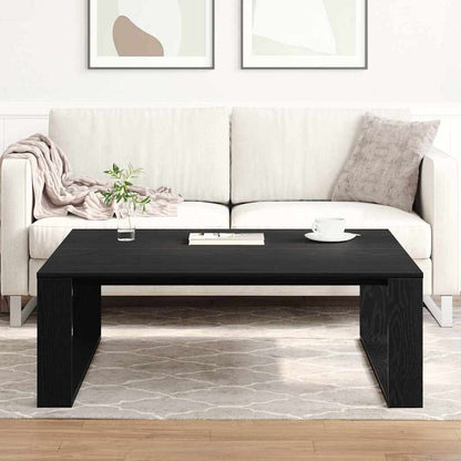Konferenční Stolek Černý Dub 100 X 100 X 35 Cm Kompozitní Dřevo