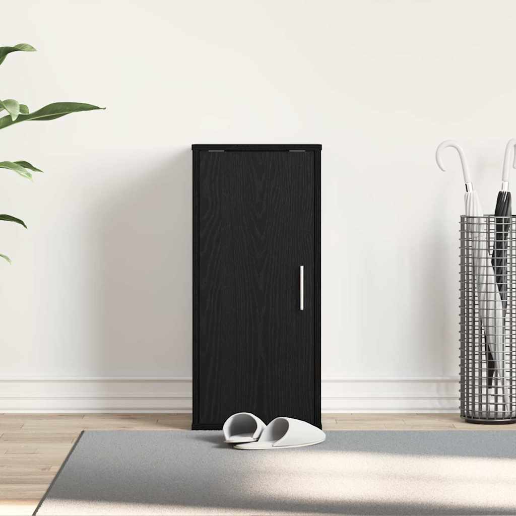 Botník Černý Dub 32X35X70 Cm Dřevěné Konstrukce